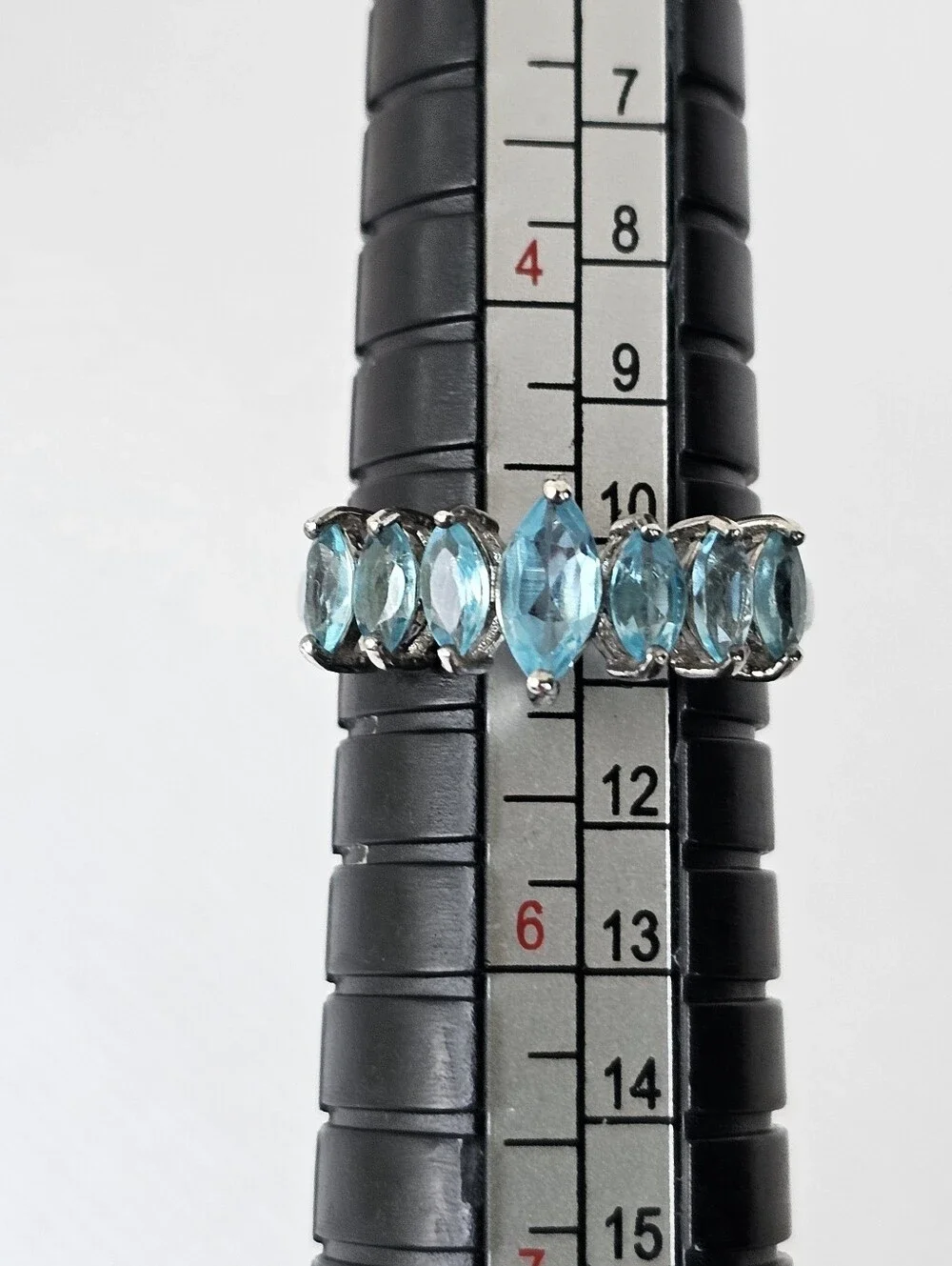 Genuine Paraiba Apatite in Platinum over Sterling Silver Sz 5! New